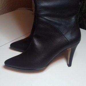 Women's Boots - Dark Brown Genuine Leather  - Wide Calf Size 10.5